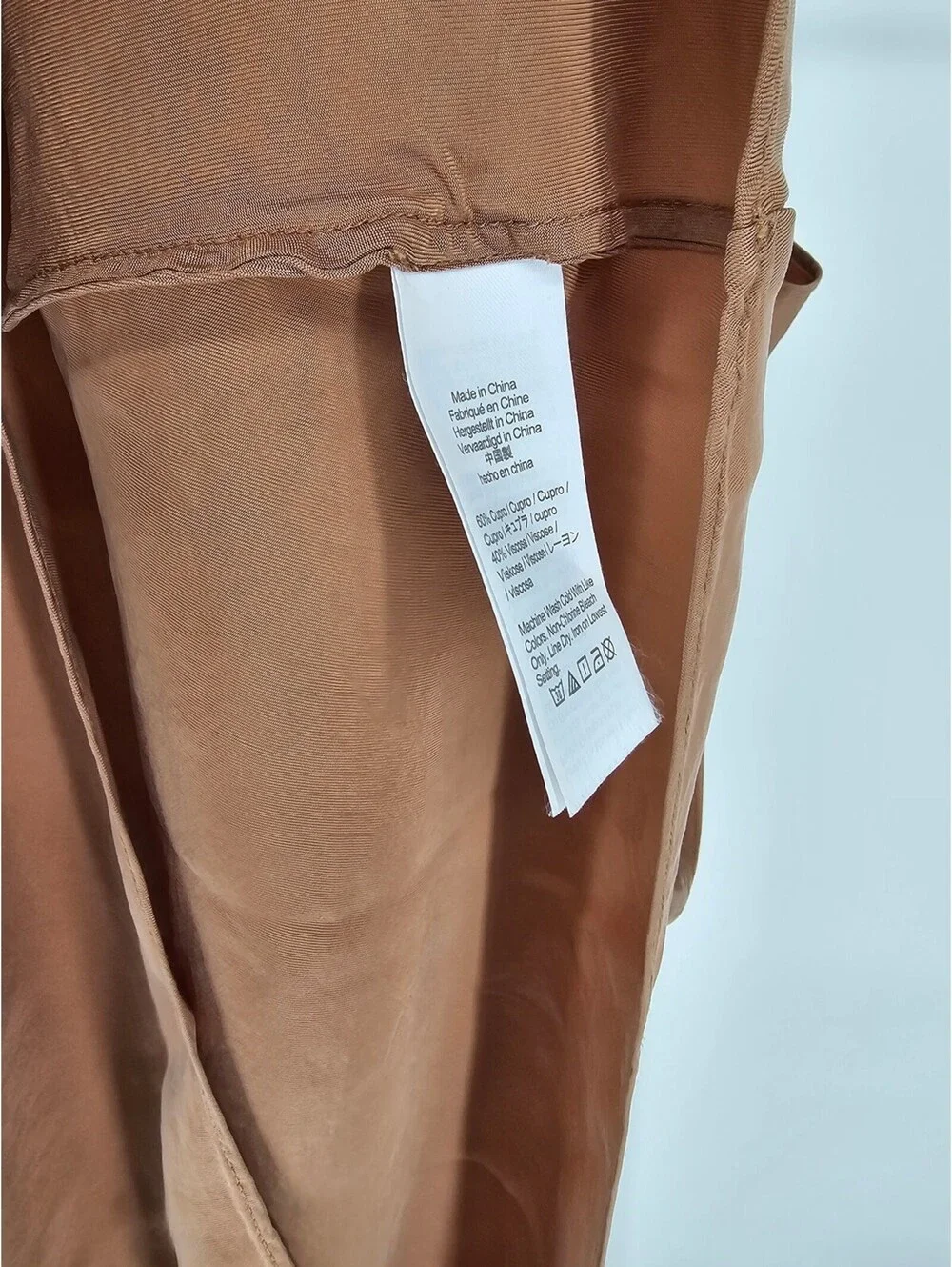 J Crew Womens Sz 4 Midi length Slip Dress Solid Beige Spaghetti Strap